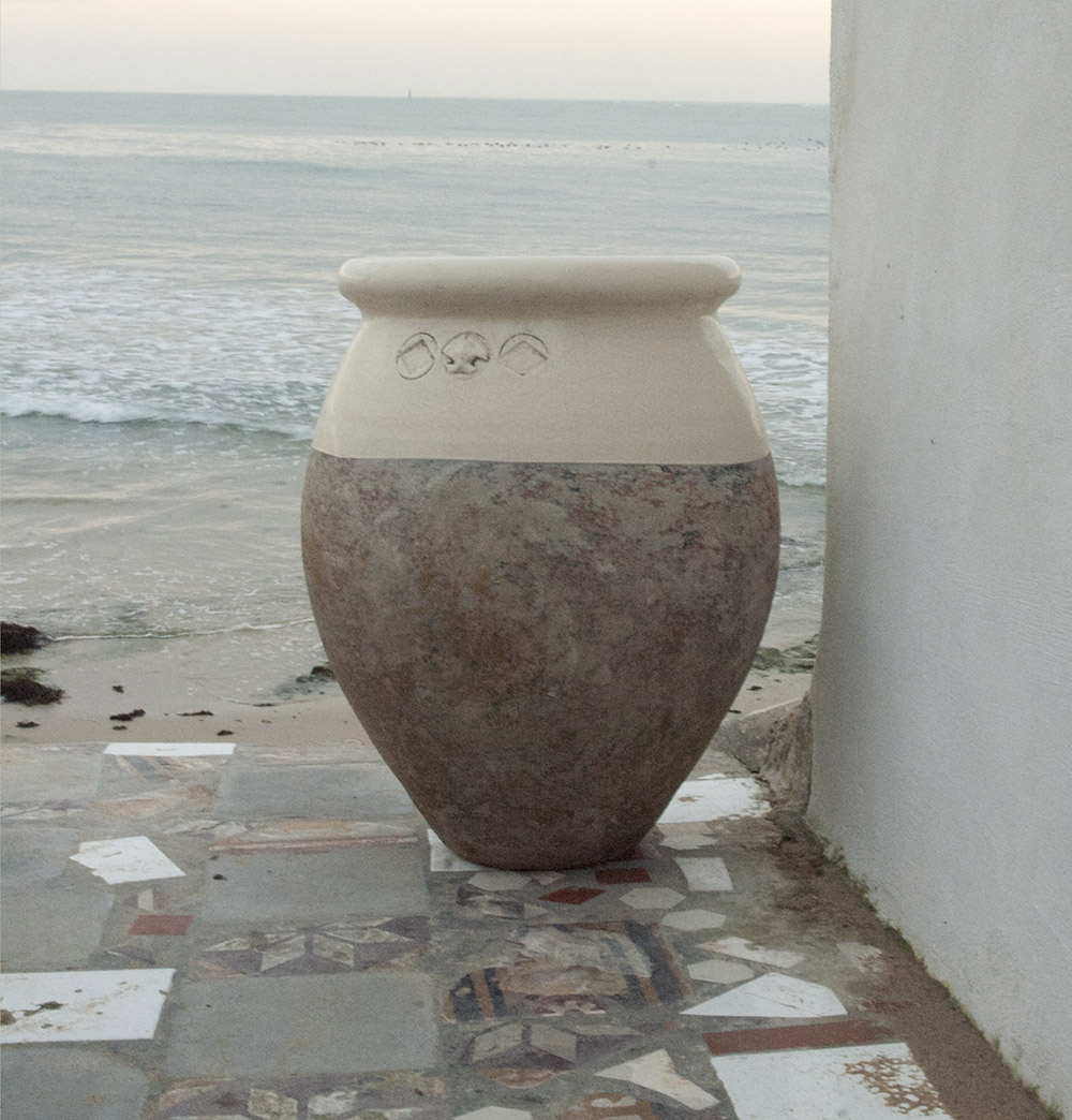 Jarres en terre cuite résistantes au gel