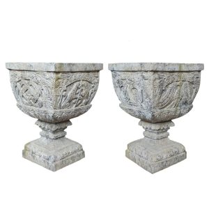 Vase 4 Faces avec Decors Differents